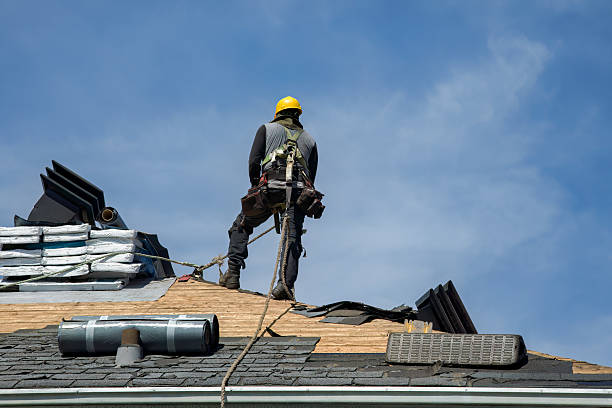 Professional Gutter Installation technician working in Fenton, MO